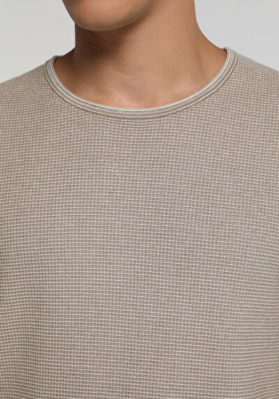 Image de Pull Marron Regular Fit Manches Longues  Homme