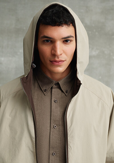 Image de Imperméable Marron Loose Fit Homme