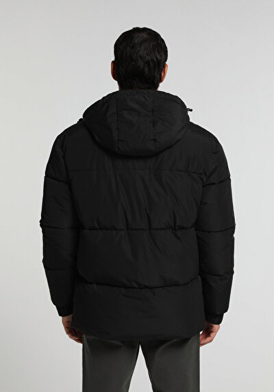 Image de Veste Noir Regular Fit Manches Longues  Matelassé Homme