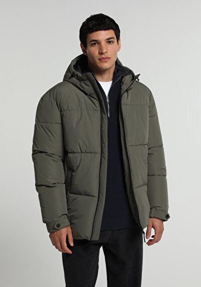 Image de Veste Vert Regular Fit Manches Longues  Matelassé Homme