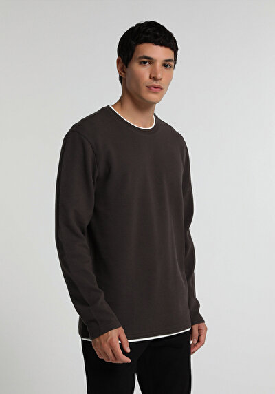 Image de Marron Regular Fit Manches Longues Homme