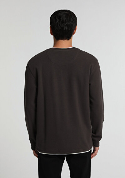 Image de Marron Regular Fit Manches Longues Homme