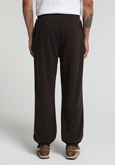 Image de Pantalon De Survêtement Marron Relaxed Fit Homme