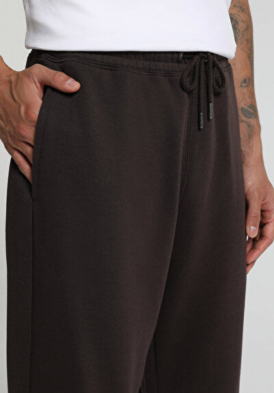 Image de Pantalon De Survêtement Marron Relaxed Fit Homme