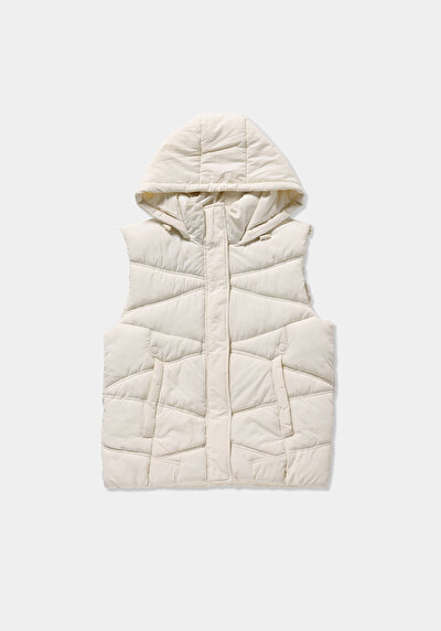 Image de Gilet Ecru Regular Fit Femme