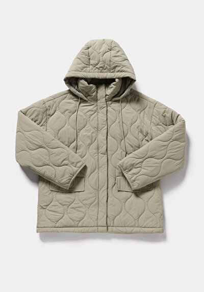 Image de Veste Vert Regular Fit Manches Longues  Matelassé Femme