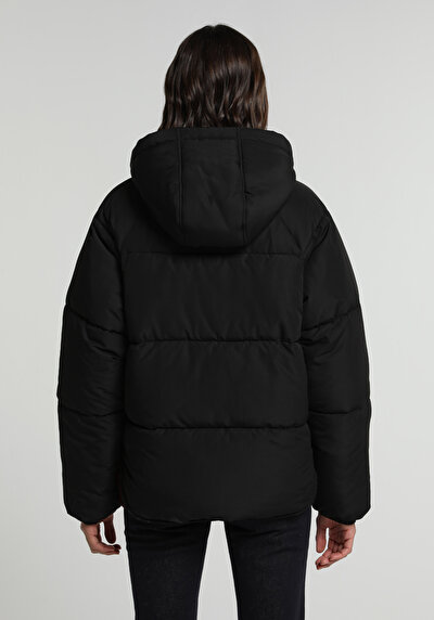 Image de Veste Noir Regular Fit Manches Longues  Matelassé Femme