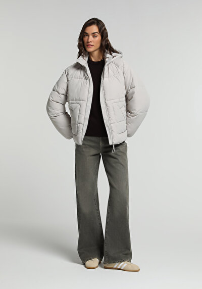 Image de Veste Blanc Regular Fit Manches Longues  Matelassé Femme