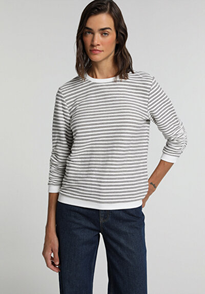 Image de T-shirt À Manches Longues Marron Regular Fit  Femme