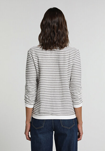 Image de T-shirt À Manches Longues Marron Regular Fit Femme