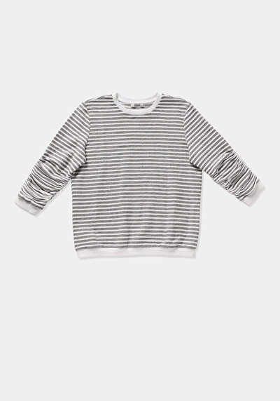 Image de T-shirt À Manches Longues Marron Regular Fit  Femme