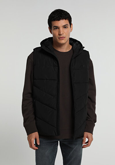 Image de Gilet Noir Regular Fit Homme