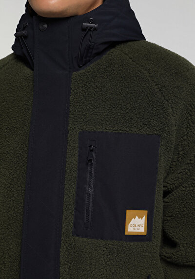 Image de Veste Kaki Regular Fit Manches Longues  Polyester Homme