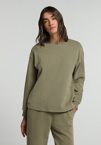 Image de Pull-over Kaki Regular Fit Femme