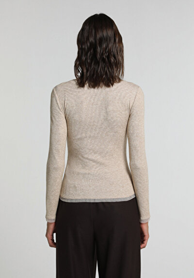 Image de T-shirt Beige Slim Fit   Femme