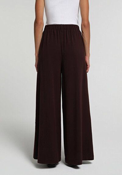 Image de Pantalon Violet  High Rise Sergé Regular Fit Femme