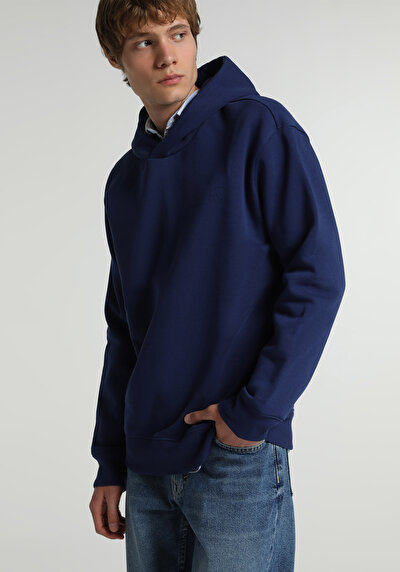 Image de Sweatshirt Bleu Relaxed Fit Homme