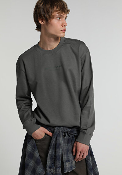 Image de Sweatshirt Vert Relaxed Fit  Homme