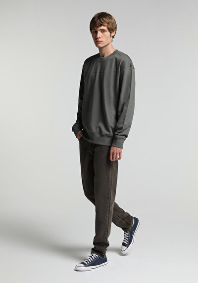 Image de Sweatshirt Vert Relaxed Fit  Homme