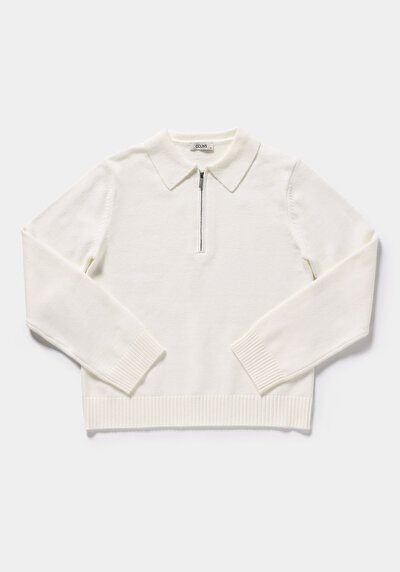 Image de Pull Blanc Regular Fit Manches Longues  Femme