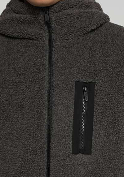 Image de Veste Anthracite Regular Fit Manches Longues  Polyester Homme
