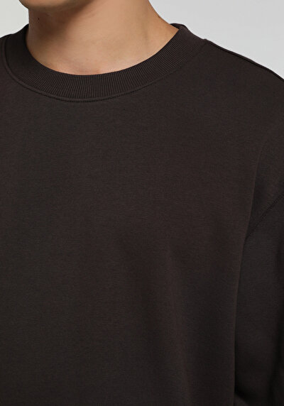 Image de Sweatshirt Marron Relaxed Fit Homme
