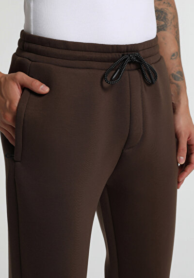 Image de Pantalon De Survêtement Marron Regular Fit Homme
