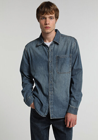 Image de Shırt À Manches Longues Regular Fit Droit Jean Homme