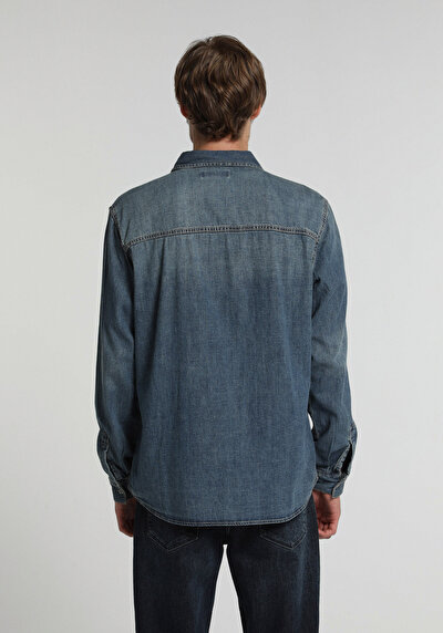 Image de Shırt À Manches Longues Regular Fit Droit Jean Homme