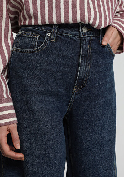 Image de 978 Edna Pantalon En Jean    Baggy Wide Leg Fit Femme