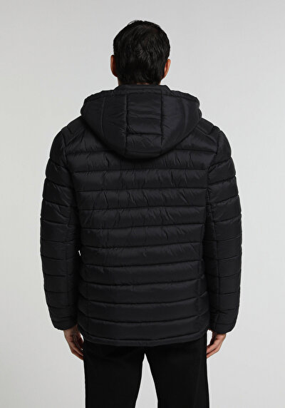 Image de Veste Noir Slim Fit Manches Longues  Matelassé Homme