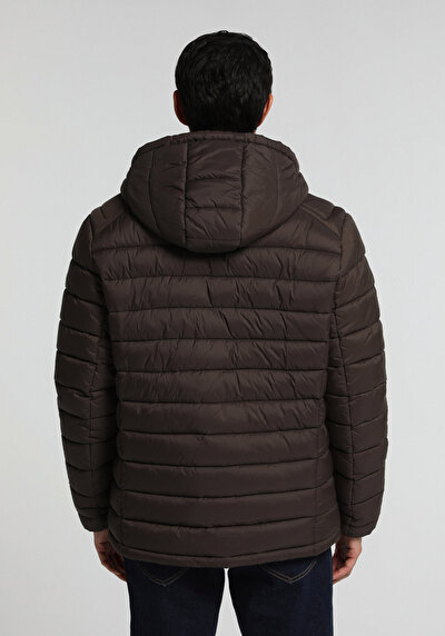 Image de Veste Marron Slim Fit Manches Longues  Matelassé Homme