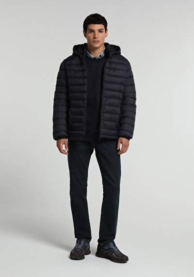 Image de Veste Marine Slim Fit Manches Longues  Matelassé Homme