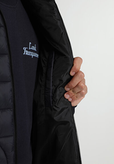Image de Veste Marine Slim Fit Manches Longues  Matelassé Homme