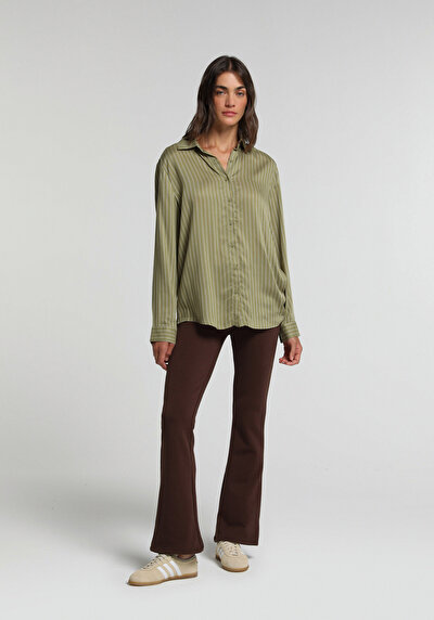 Image de Pantalon De Survêtement Marron Slim Fit Femme