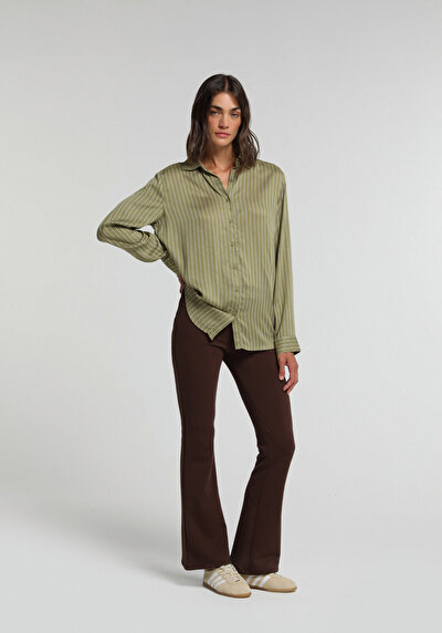 Image de Pantalon De Survêtement Marron Slim Fit Femme