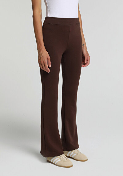Image de Pantalon De Survêtement Marron Slim Fit Femme