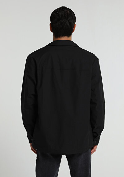 Image de Veste De Blazer Noir Regular Fit Manches Longues Homme