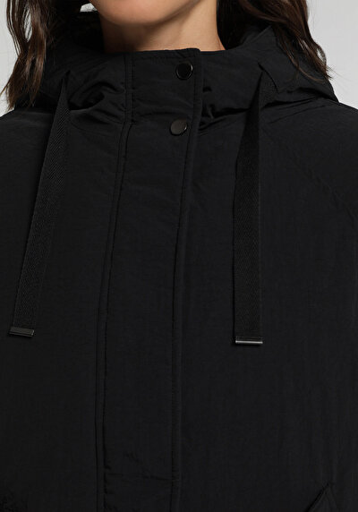 Image de Veste Noir Regular Fit Manches Longues  Gabardine Femme