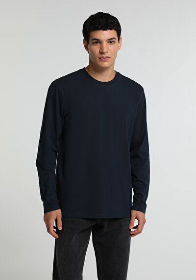Image de T-shirt À Manches Longues Marine Regular Fit  Homme