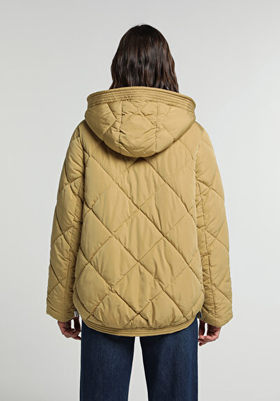Image de Veste Marron Regular Fit Manches Longues  Matelassé Femme