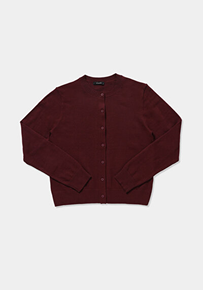 Image de Cardigan Tricot Bordeaux Slim Fit Femme
