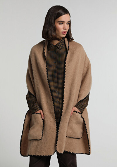 Image de Châle Marron Modern Fit Femme