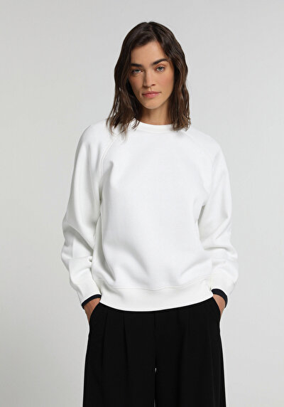 Image de Pull-over Blanc Regular Fit Femme