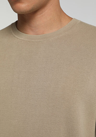 Image de Pull Beige Relaxed Fit Manches Longues  Homme