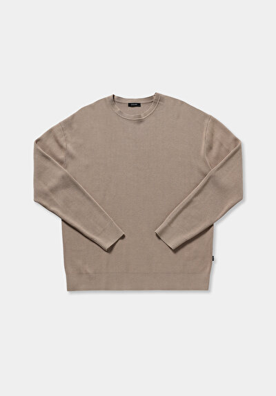 Image de Pull Beige Relaxed Fit Manches Longues  Homme