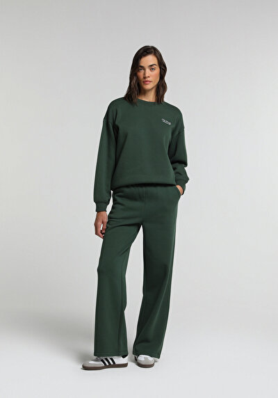 Image de Pantalon De Survêtement Vert Regular Fit Femme