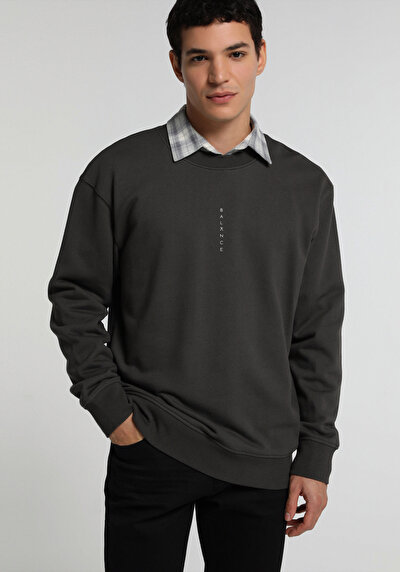 Image de Sweatshirt Anthracite Relaxed Fit  Homme