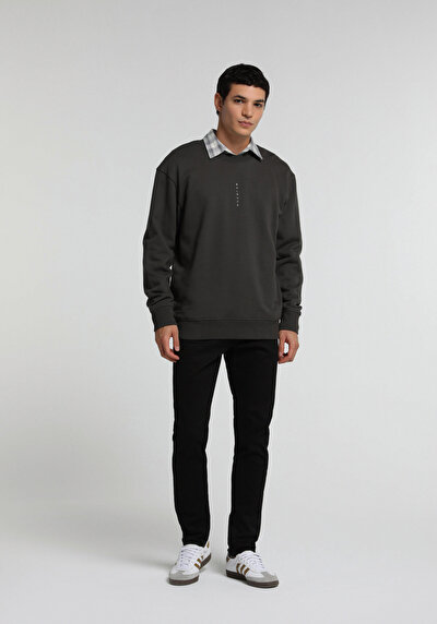 Image de Sweatshirt Anthracite Relaxed Fit  Homme