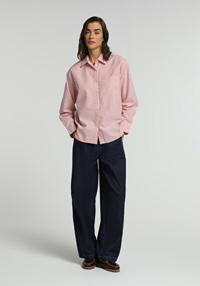 Image de 986 Haze Pantalon En Jean Loose Fit Femme